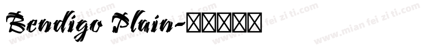 Bendigo Plain字体转换